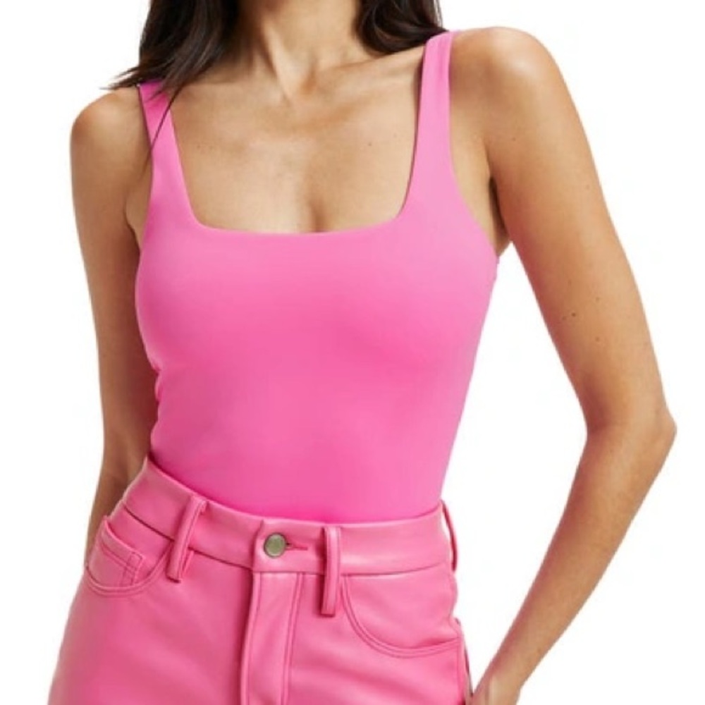GOOD AMERICAN SCUBA MODERN TANK  BODYSUIT Size 5 - Sorority Pink